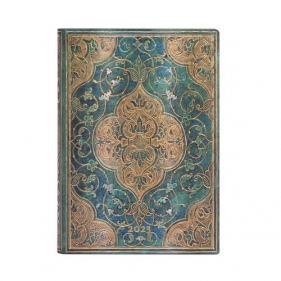 Kalendarz Paperblanks 2023 Turquoise Chronicles Flexi Midi Dzienny