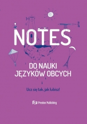 Notes do nauki języków obcych (fioletowa okładka)