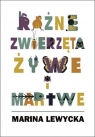 Różne zwierzęta żywe i martwe