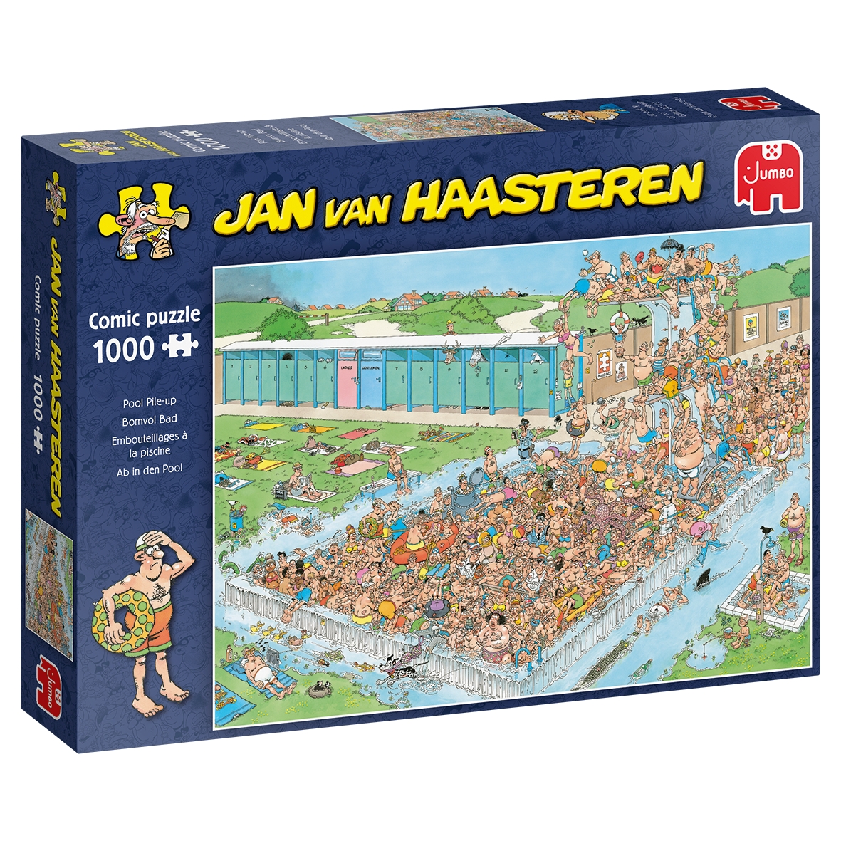 Puzzle 1000: Haasteren - Tłumy na basenie (20039)