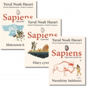 Pakier Sapiens. Opowieść graficzna. Tomy 1-3: Narodziny ludzkości; Filary cywilizacji; Mistrzowie historii - Yuval Noah Harari, David Vandermeulen