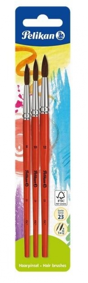 Pędzle S32 8/10/12 okrągłe PELIKAN