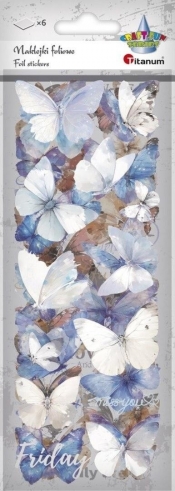 Naklejki foliowe 6 plansz motyle