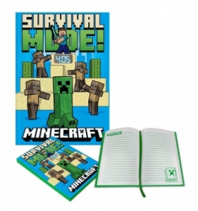 Notatnik z zegarkiem LCD MINECRAFT