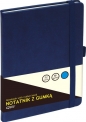 Notatnik z gumką A5 80 kartek, kratka granat