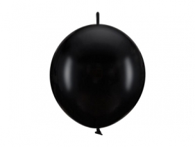 Balony z łącznikiem Pastel Black 28cm 20szt