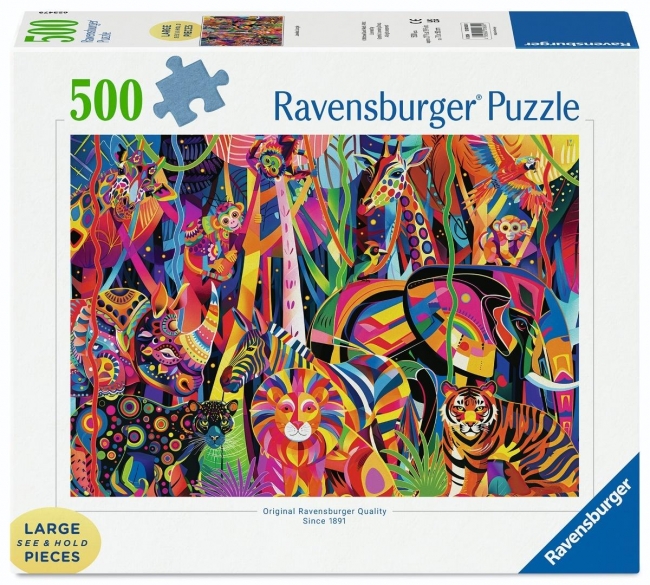 <img src='https://webimage.pl/pics/391/8/d4005555018391.jpg' style='height:440px' /> Puzzle 500 Jeweled Jungle