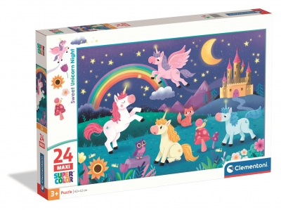 <img src='https://webimage.pl/pics/391/8/d8005125248391.jpg' style='height:440px' /> Puzzle 24 Maxi Super kolor Noli Sweet Unicorn 24839