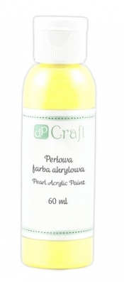 Perłowa farba akrylowa, 60 ml - yellow (DPFP-001)