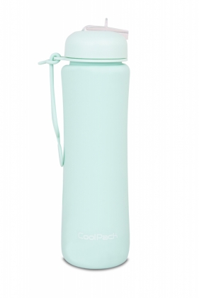 Coolpack, Bidon Silikonowy Pump 600 ml Pastel - Powder Mint (Z14645)