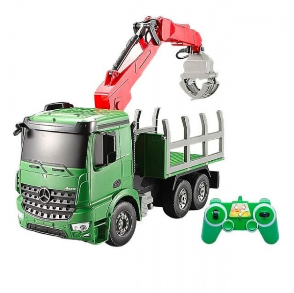 Pojazd RC Mercedec Arocs do przewożenia drzewa z dźwigiem (DO-E352)