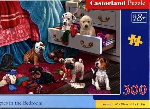 Puzzle 300 Puppies in the Bedroom (B-030)