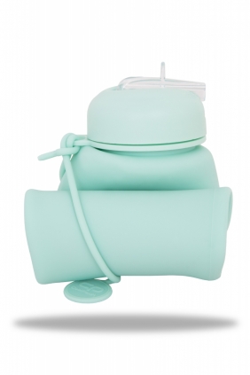 Coolpack, Bidon Silikonowy Pump 600 ml Pastel - Powder Mint (Z14645)