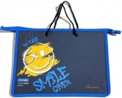 Teczka-torba A4+ zapinana na zamek z rączką Uśmiec