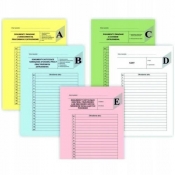 Przekładki do akt osobowych A4 "ABCDE"