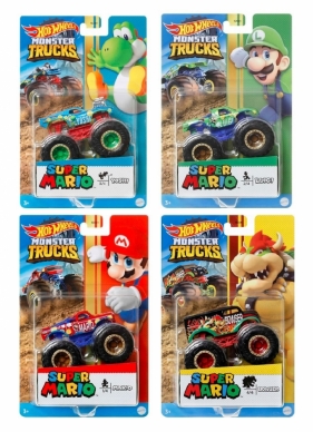 Pojazd Filmowy Monster Trucks 1:64 Super Mario (HJG41/HCR78)