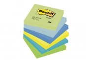 Bloczek samoprzylepny POST-IT (654-MTDR), 76x76mm, 6x100 kart., paleta marzycielska