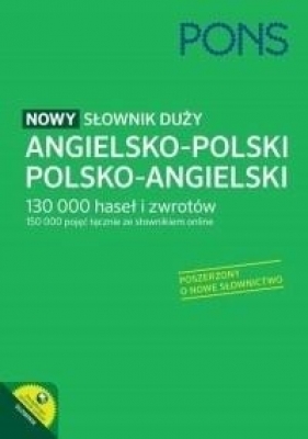 PONS Nowy słownik duży angielsko-polski, polsko-angielski