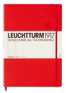 Notatnik Leuchtturm Master Classic gładki czerwony