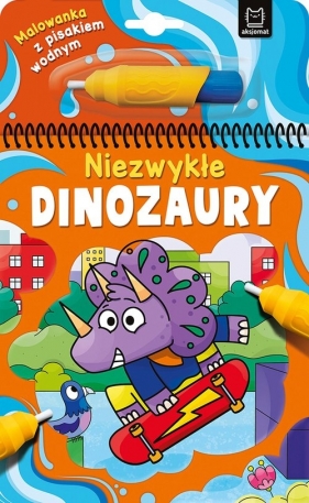 Malowanka z pisakiem wodnym. Niezwykłe dinozaury - Anna Podgórska