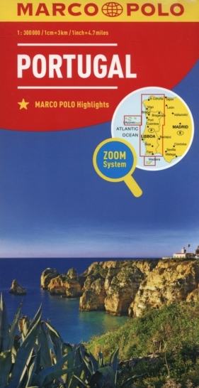 Mapa Marco Polo Portugalia 1:300 000 Zoom