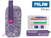 Multipiórnik owalny z 4 piórnikami Drops