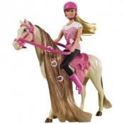 STEFFI Lalka z koniem w stroju dżokejki (105730939)
