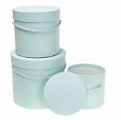 Pudełko Flower Box 3szt miętowy ROZETTE