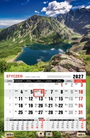 Kalendarz 2027 jednodzielny 3XL - Tatry