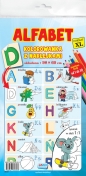 Kolorowanka XL z naklejkami. Alfabet