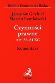 Czynności prawne Art. 56-81 KC