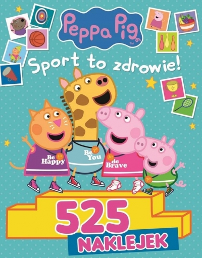 Peppa Pig 525 Naklejek - Sport to zdrowie