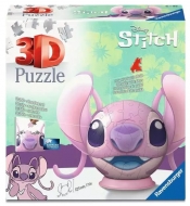 Puzzle 3D: Disney Stitch Kula Angel z uszami (11639)