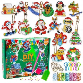 Zestaw diamentowych przywieszek, 15 szt