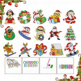 Zestaw diamentowych przywieszek, 15 szt