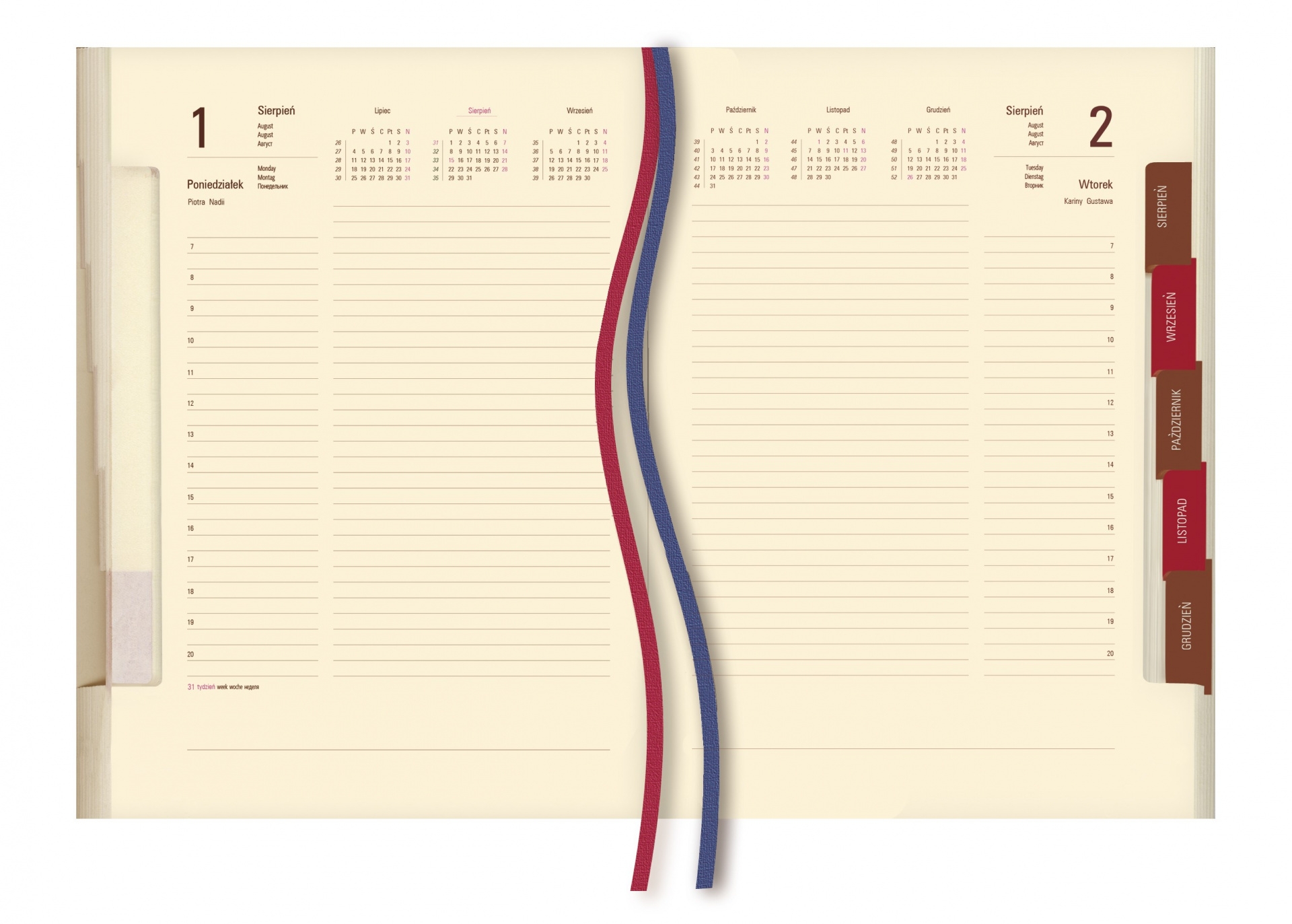 Kalendarz Ambasador 2022, dzienny A4 (T-246K-52) 
