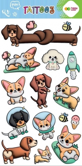 Tatuaże zmywalne - Corgi Team