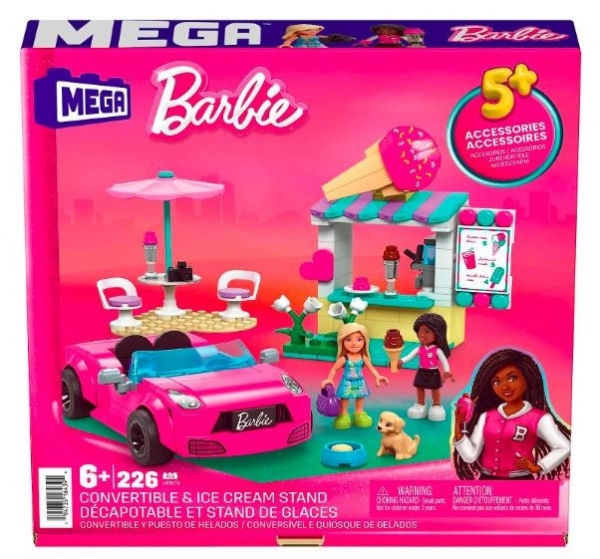 Klocki Barbie Mega Kabriolet i stoisko (HPN78)