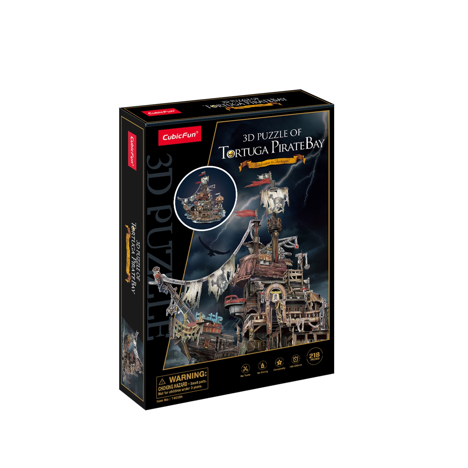 Puzzle 3D: Tortuga zatoka piratów