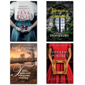 Pakiet: Cena życia + Ostatni portret + Tajemnica zakonnika + Tam, gdzie rzeki wstrzymują swój bieg - Magdalena Wojtkiewicz, Anna Rybakiewicz, Sylwia Kubik, Maria Paszyńska