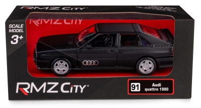 <img src='https://webimage.pl/pics/394/1/d5905422111394.jpg' style='height:440px' /> RMZ City Audi Quattro Coupe (1980-1991) Matte czarny w skali 1:35