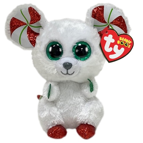 Beanie Boos: Chimney - maskotka Świąteczna Mysz, 15cm (36239)