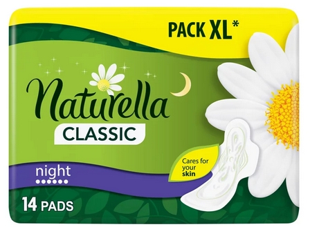 Naturella Ultra Night - podpaski ze skrzydełkami, 14 szt.