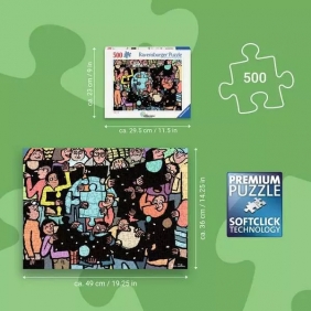 Ravensburger, Puzzle 500: Puzzlowa Społeczność (12001739)
