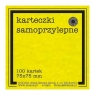  Karteczki samoprzylepne Fluo 75x75mm 100K żółte