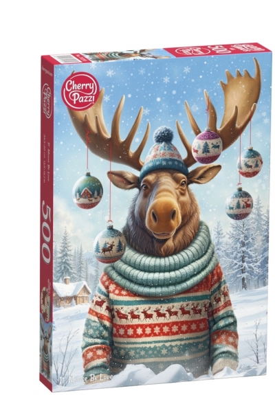 <img src='https://webimage.pl/pics/395/0/d5903728720395.jpg' style='height:440px' /> Puzzle 500 CherryPazzi It Moose Be Love 20395 BN