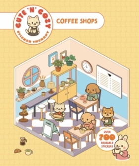 Cute 'n' Cozy Sticker Therapy. Coffee Shops - Skittledog