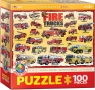  Puzzle 100 Smartkids Fire Trucks 6100-02396+