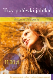 Trzy połówki jabłka