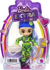 Lalka Barbie Extra Minis zielony kombinezon - jasnoniebieskie włosy (HGP65)